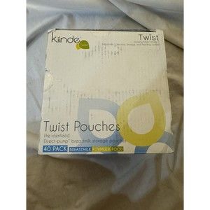 Kinde Twist Pre-Sterilized Twist Storage Pouches Sz L-6 Oz. Each Open Box, 40 Pc